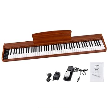 Amazon | Carina 電子ピアノ 88鍵盤 キーボード 木製デザイン